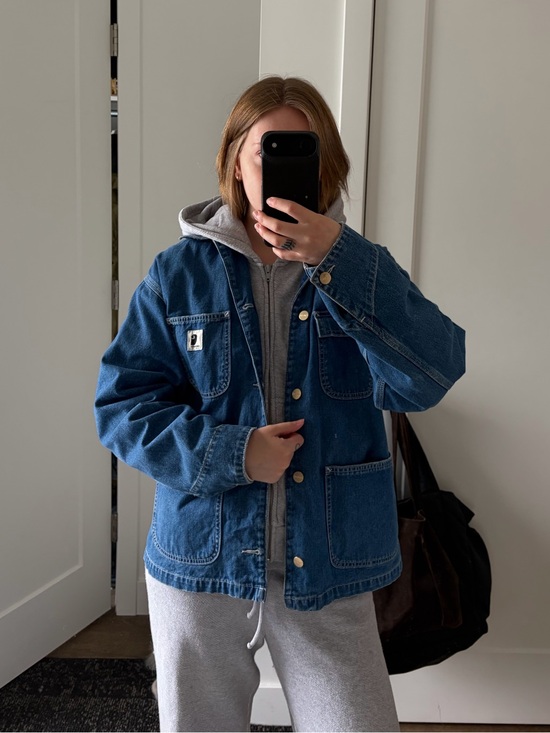 Carhartt Jackets & Blazers - Carhartt Light Blue Denim Workshirt Jacket